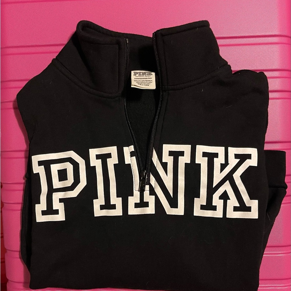 Victoria's Secret Black Zip-Up Hoodie